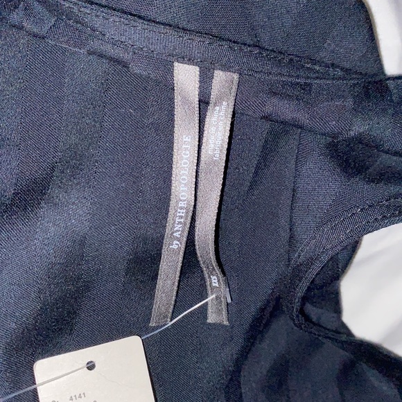 Anthropologie Ruffle Romper in Black  XXS  NWT - Picture 7 of 7